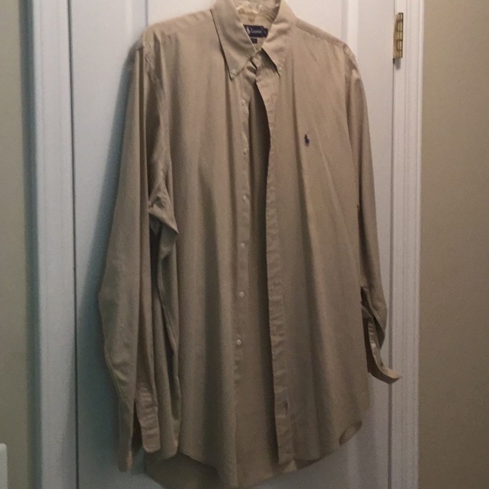 📜 khaki RL Dress Shirt Father’s Day 👔 - Picture 5 of 7